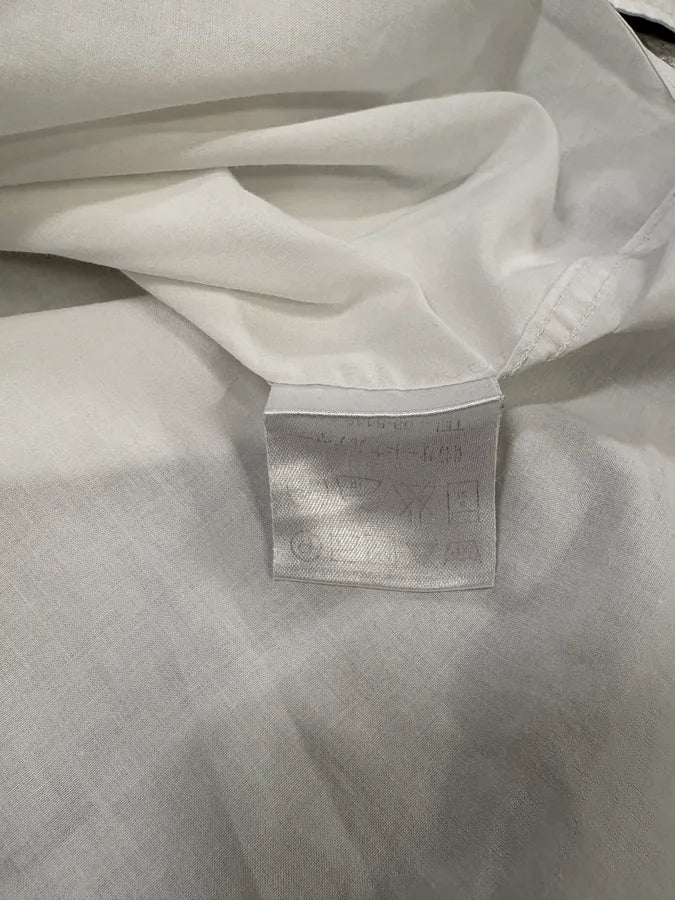 SS2012 Givenchy White Double Layered Shirt (M/L) uZfcXPR 9