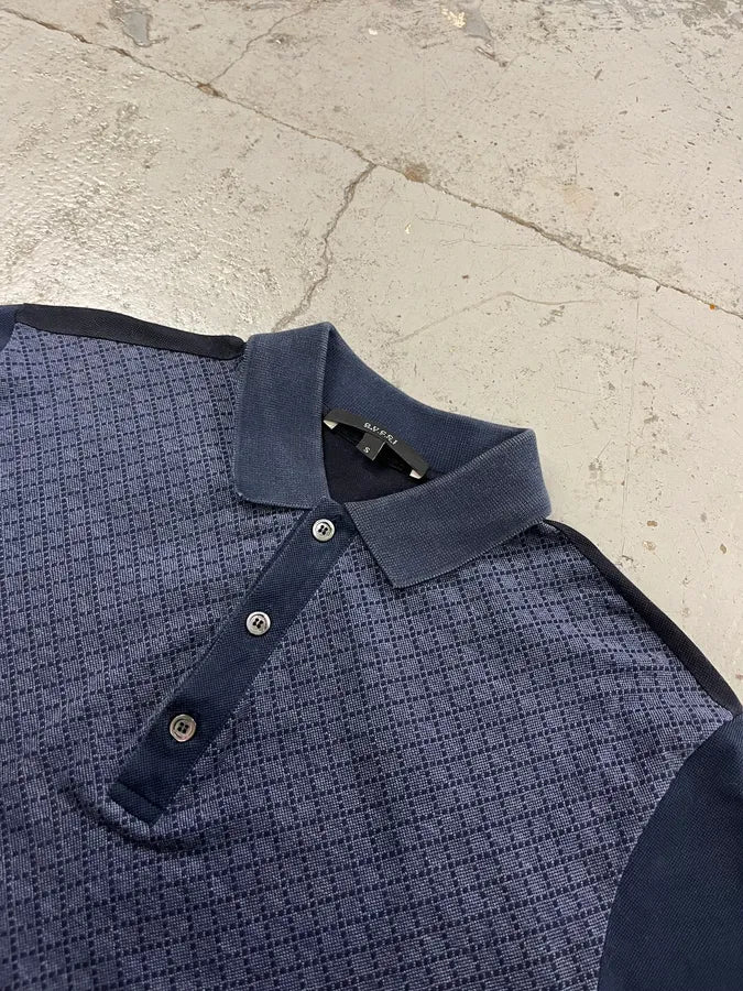 SS2012 Gucci Jacquard Navy Polo Shirt TESXdix 3