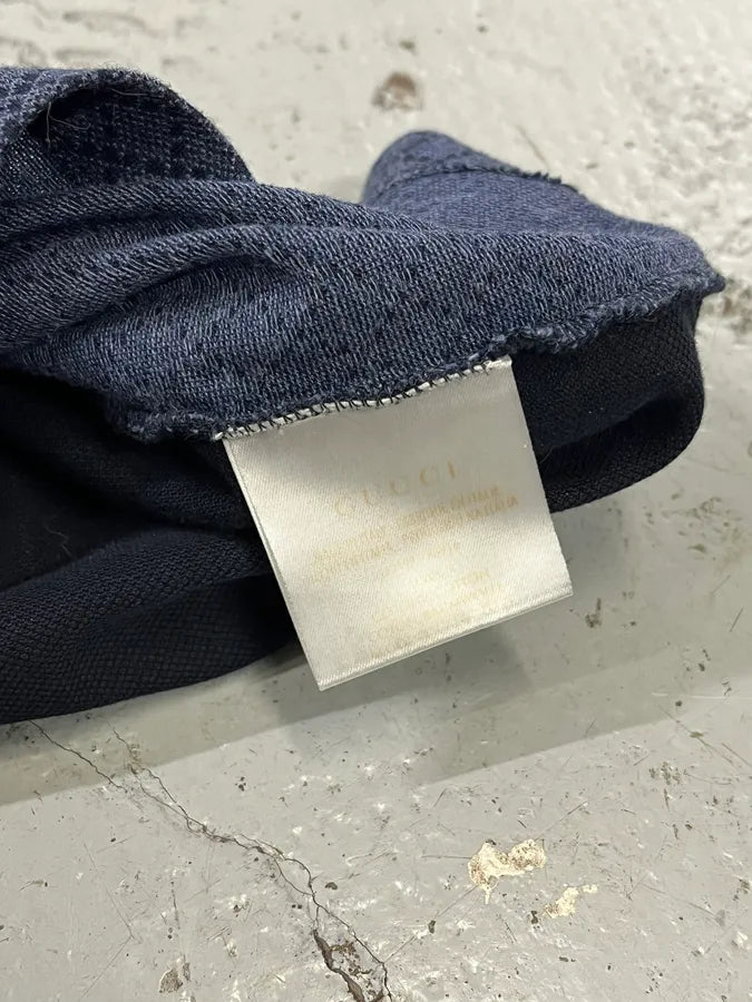SS2012 Gucci Jacquard Navy Polo Shirt TESXdix 7