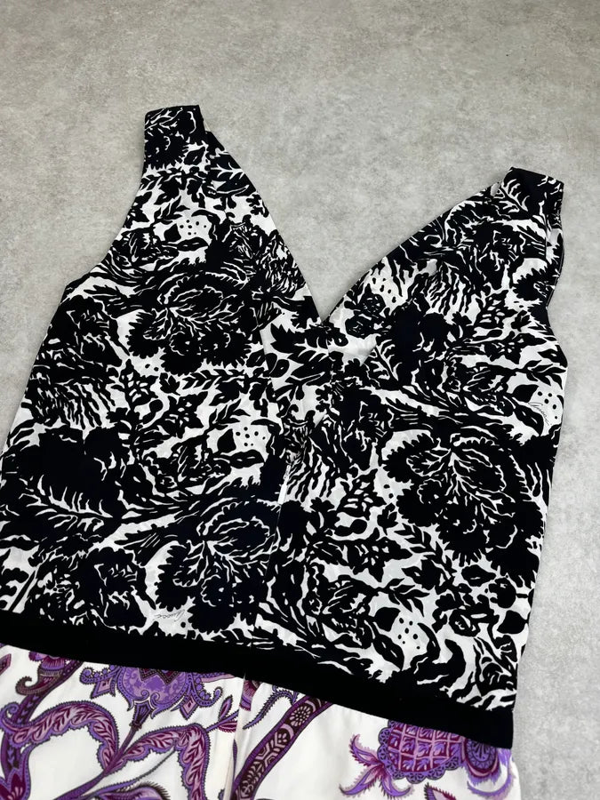 SS2012 Gucci Purple Hybrid Flowers & Birds Pattern Dress by Frida Giannini SqJDZiN 4