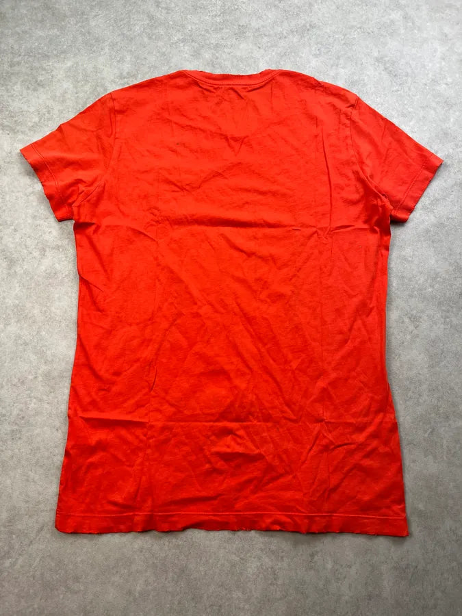SS2012 John Galliano Embroidered Logo Red T-Shirt nkzcBma 6