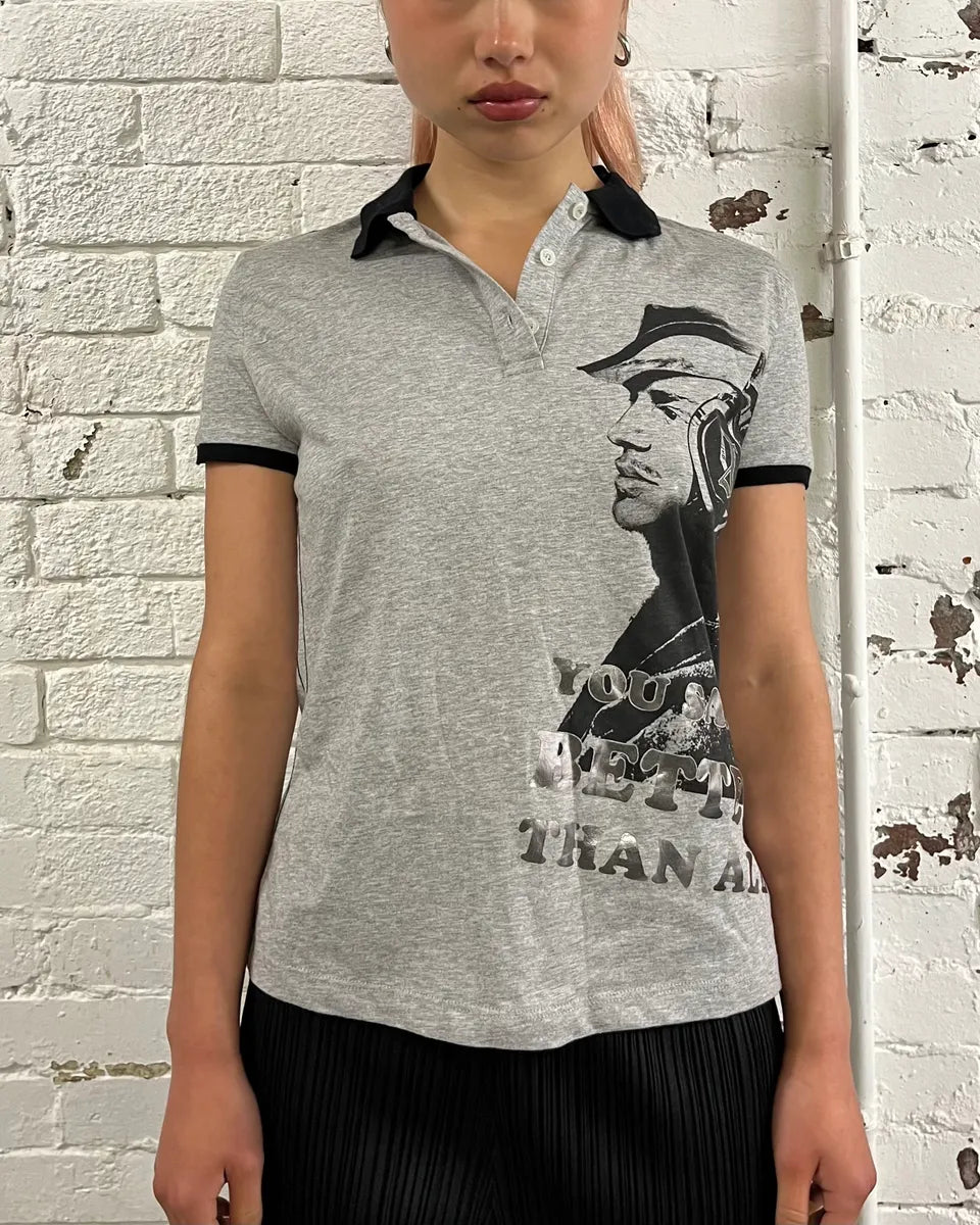 SS2012 John Galliano Headphones Logo Grey Polo agJBQib 1