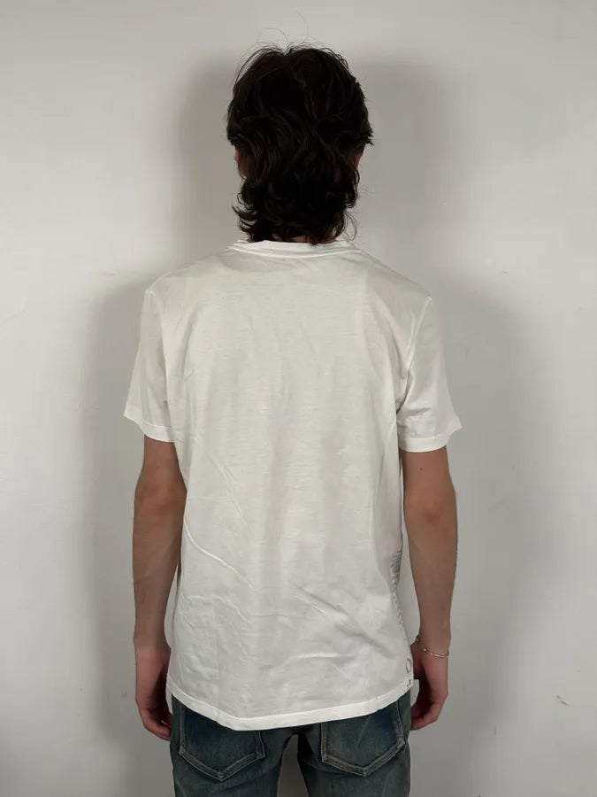 SS2012 John Galliano White Newspaper G Print T-Shirt cqUlagk 2