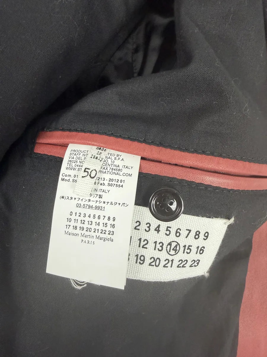 SS2012 Maison Margiela 5 Zip Red Leather Jacket syEjcph 14