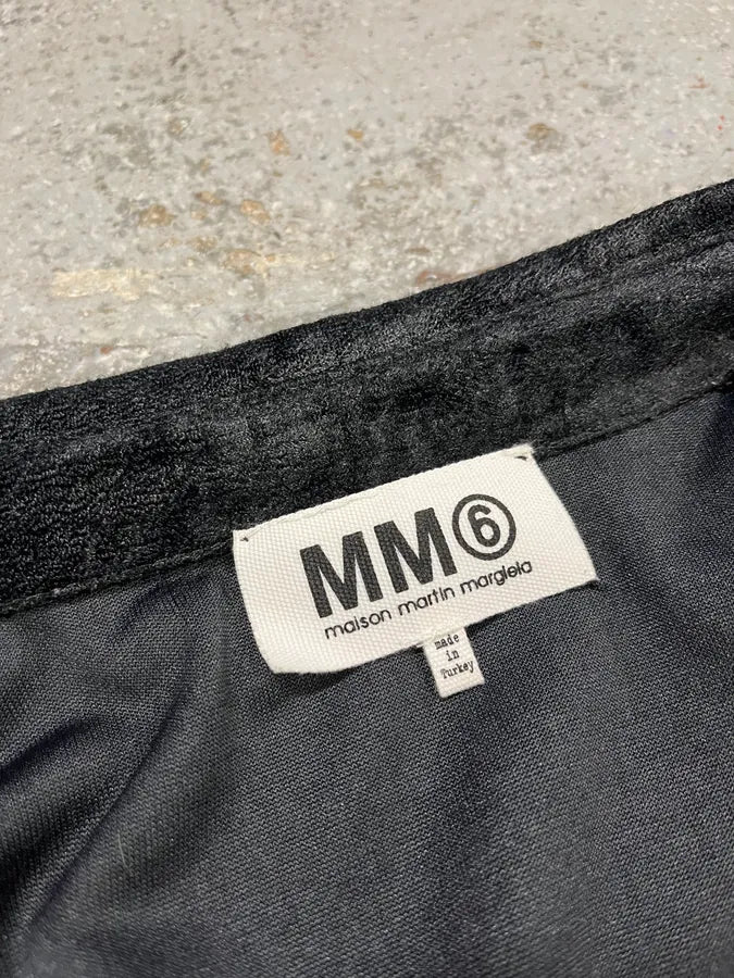 SS2012 Maison Margiela MM6 Black Crocodile Effect Obscure Shirt (M) WWCHGuj 6