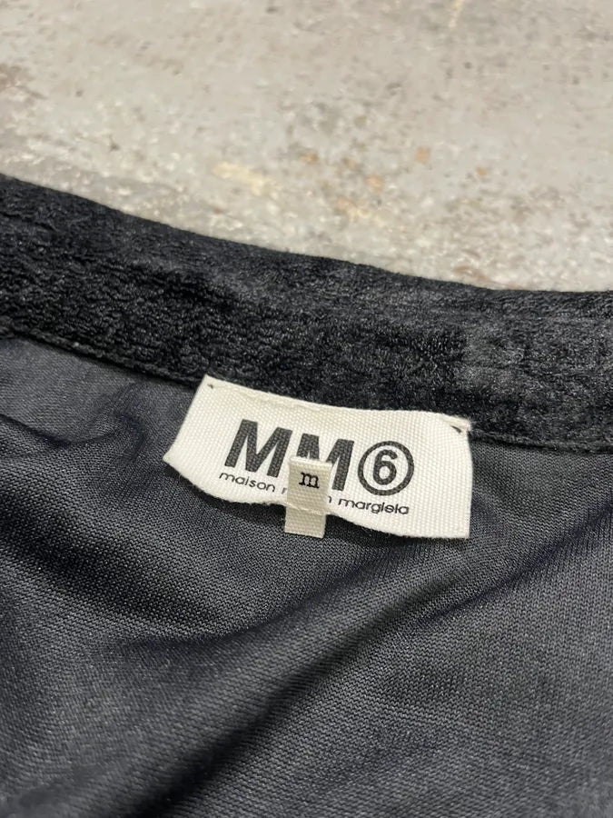 SS2012 Maison Margiela MM6 Black Crocodile Effect Obscure Shirt (M) WWCHGuj 7