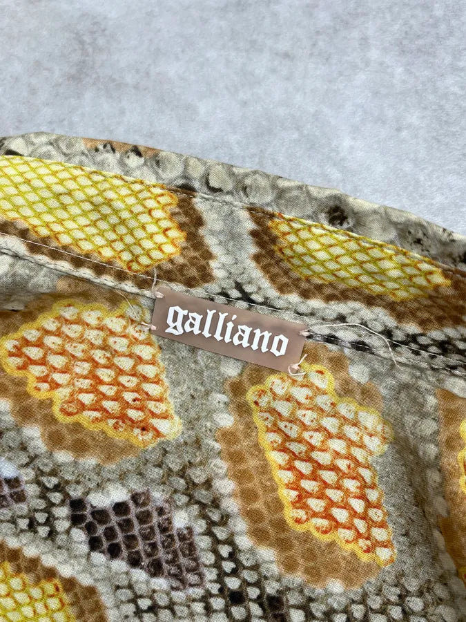 SS2012 John Galliano Python Effect Yellow Shirt ysLGVdw 8