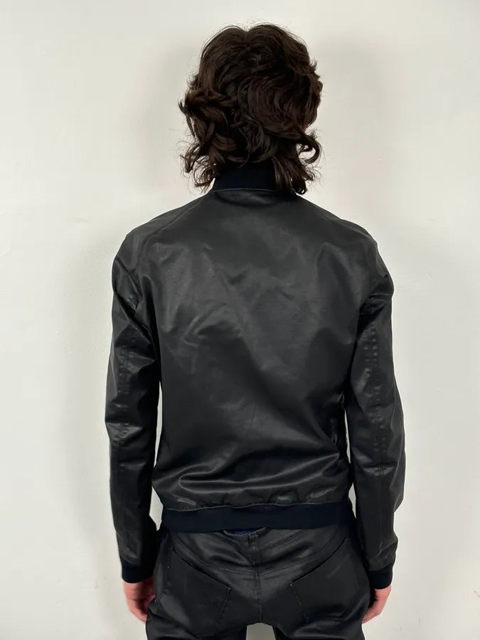 SS2012 Pierre Balmain Black Zip Pocket Bomber Jacket ltvGykB 2