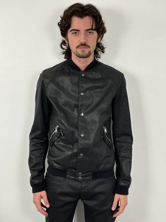 SS2012 Pierre Balmain Black Zip Pocket Bomber Jacket ltvGykB 1