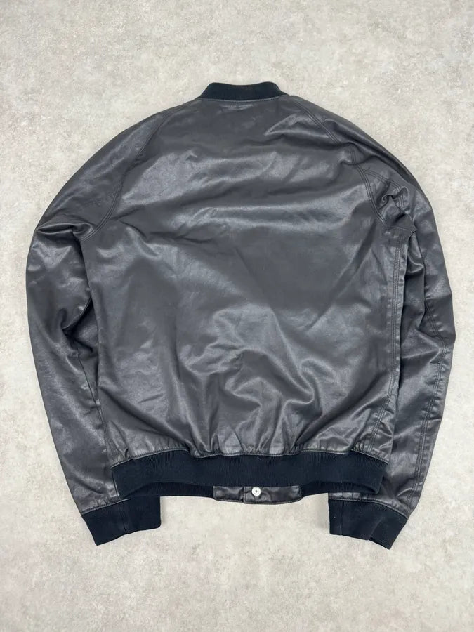 SS2012 Pierre Balmain Black Zip Pocket Bomber Jacket ltvGykB 5