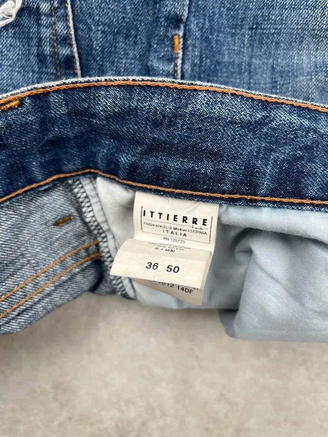 SS2012 Pierre Balmain Blue Denim Distressed Jeans gpijWfr 10