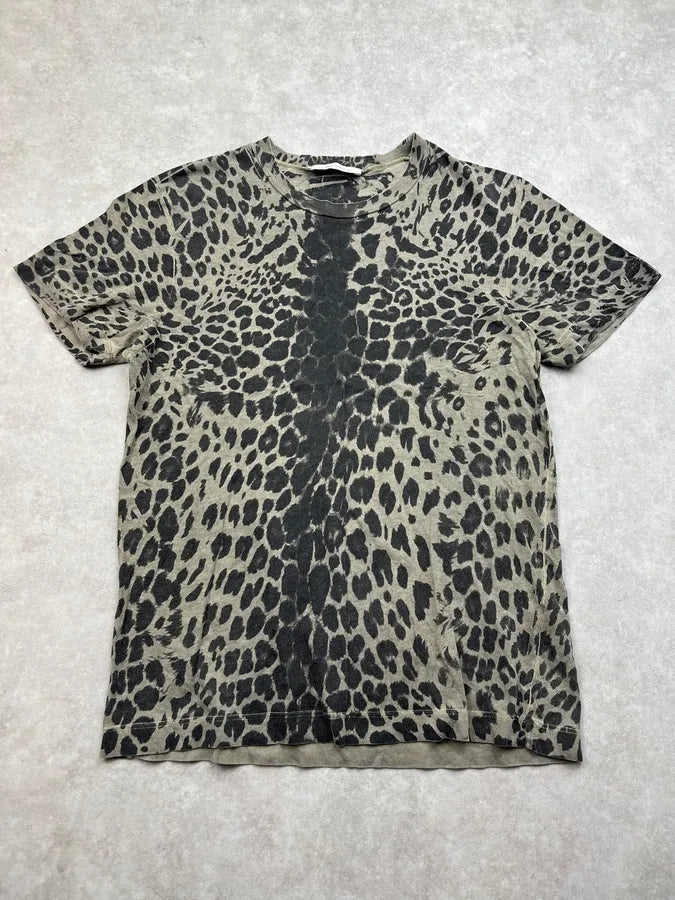 SS2012 Pierre Balmain Leopard Grey T-Shirt  eCmRcJh 0