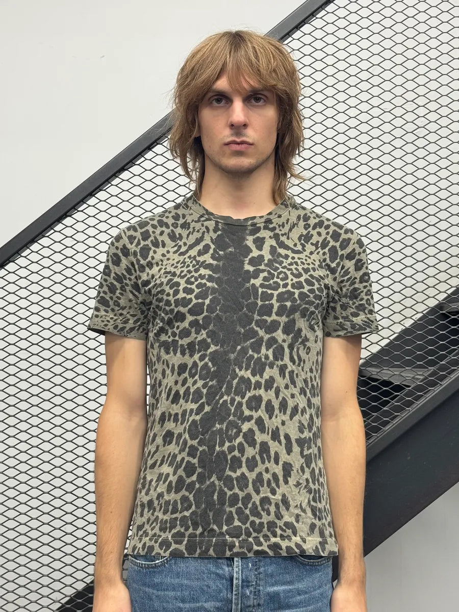 SS2012 Pierre Balmain Leopard Grey T-Shirt  eCmRcJh 1