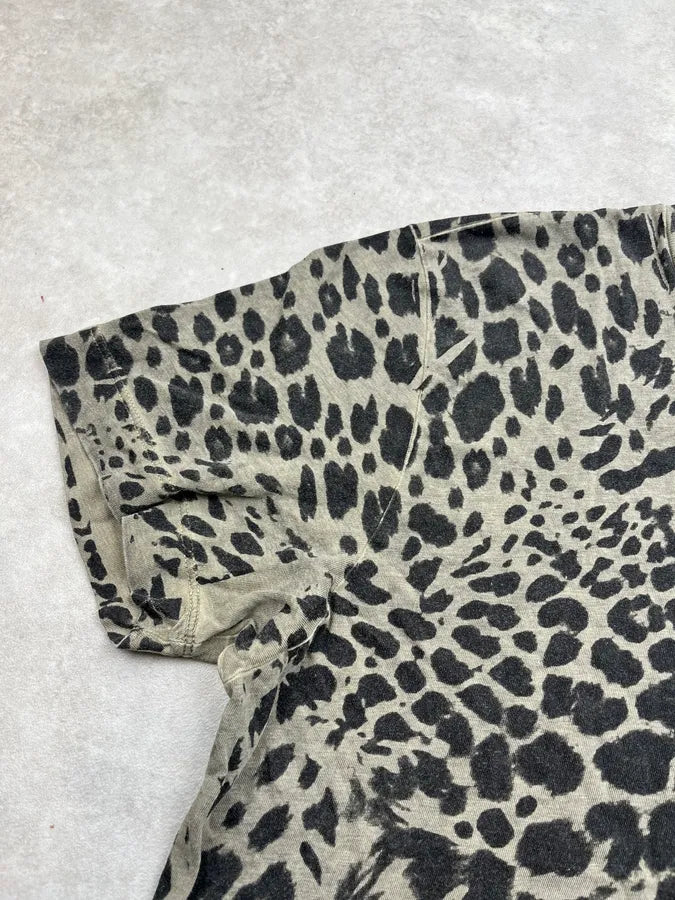 SS2012 Pierre Balmain Leopard Grey T-Shirt  eCmRcJh 3