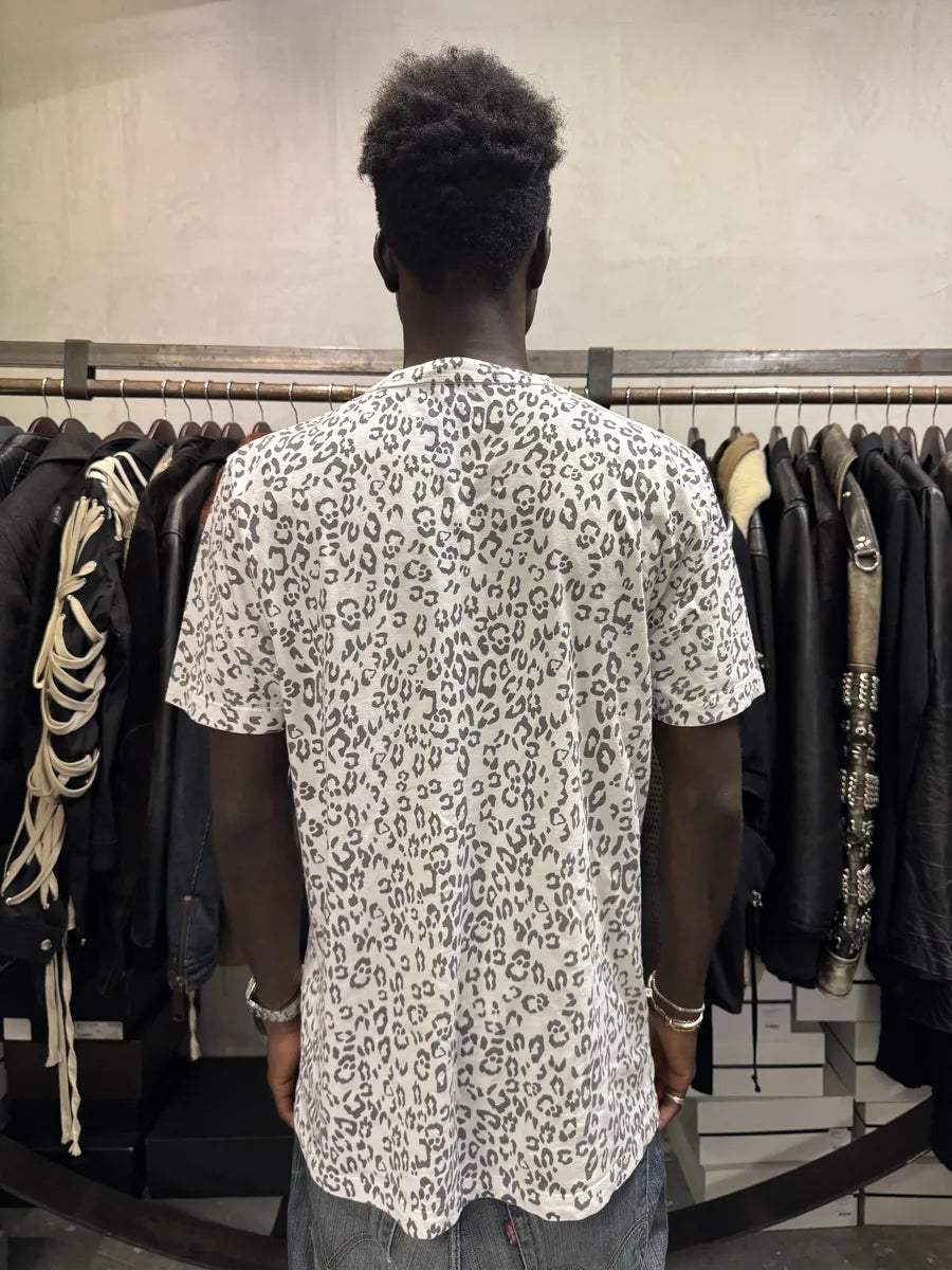 SS2012 Pierre Balmain Panther White & Black T-Shirt cIONOQS 1