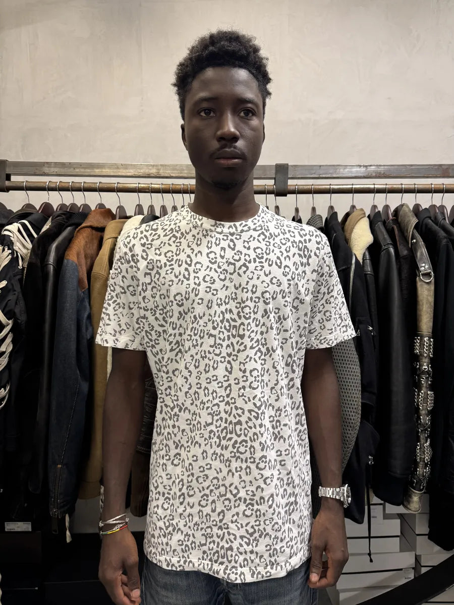 SS2012 Pierre Balmain Panther White & Black T-Shirt cIONOQS 2