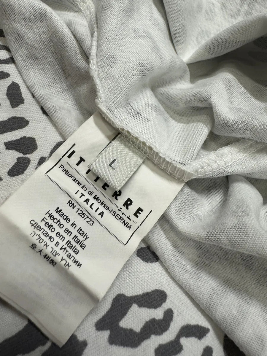 SS2012 Pierre Balmain Panther White & Black T-Shirt cIONOQS 4