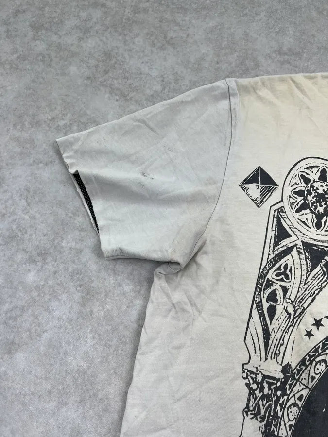 SS2012 Pierre Balmain Rock Cathedral Grey T-Shirt qaxQERZ 4