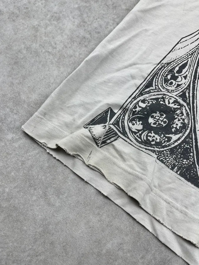 SS2012 Pierre Balmain Rock Cathedral Grey T-Shirt qaxQERZ 5