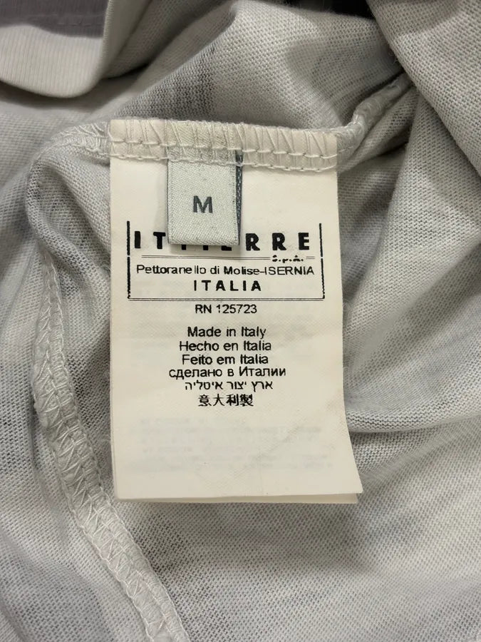 SS2012 Pierre Balmain White & Grey Zebra Striped Savage T-Shirt pSakHNG 7