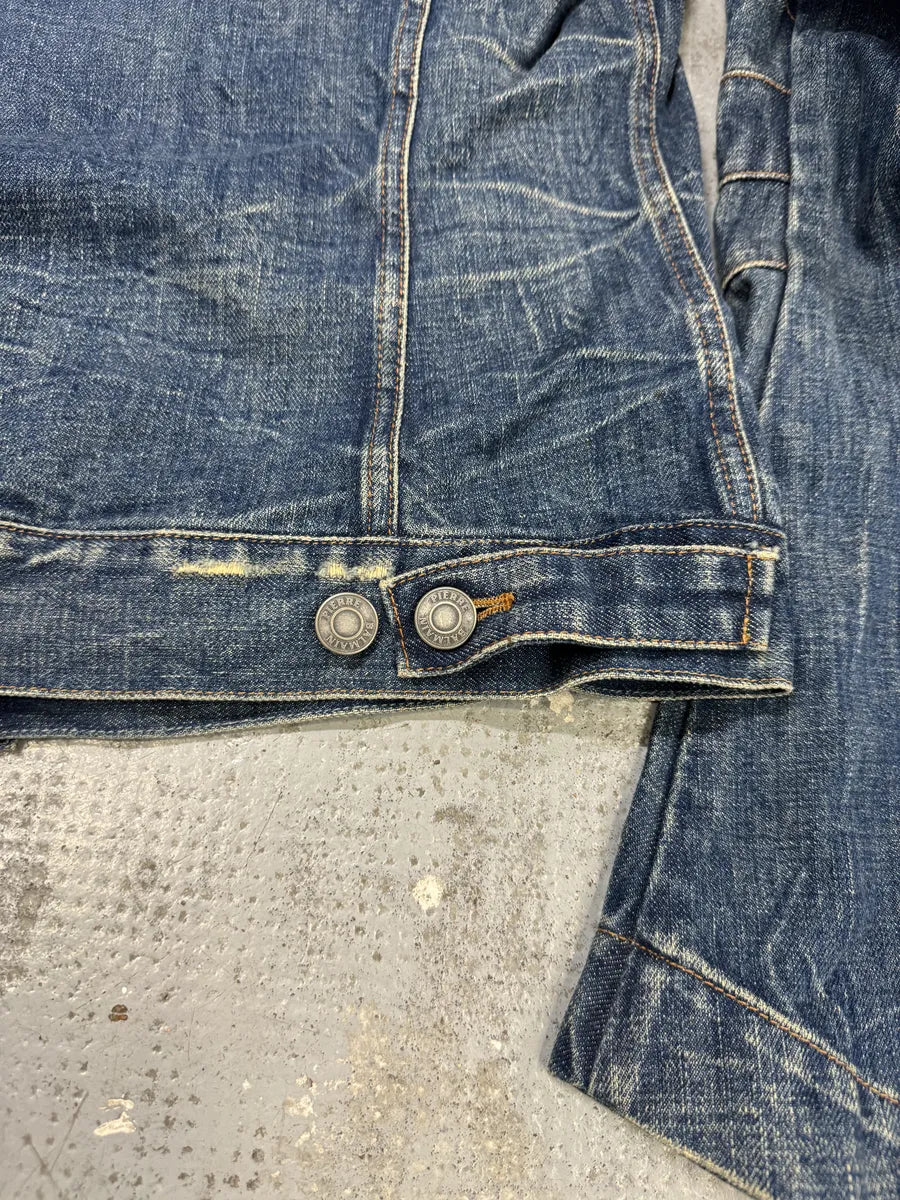 SS2012 Pierre Balmain Winner Pins Faded Denim Jacket TGjUQrR 11