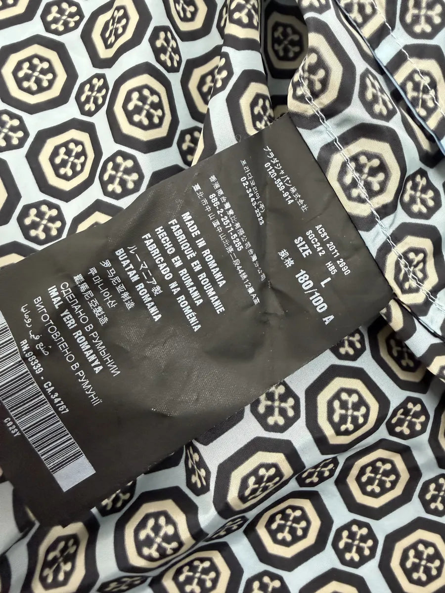 SS2012 Prada Blue Light Mozaic Windbreaker Hooded Jacket SVDwBKA 14