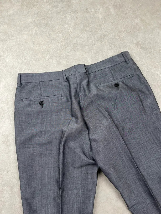 SS2012 Prada Grey Wool Dress Regular Pants SFhTvOF 8