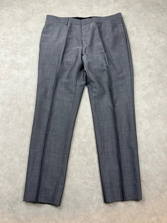 SS2012 Prada Grey Wool Dress Regular Pants SFhTvOF 4