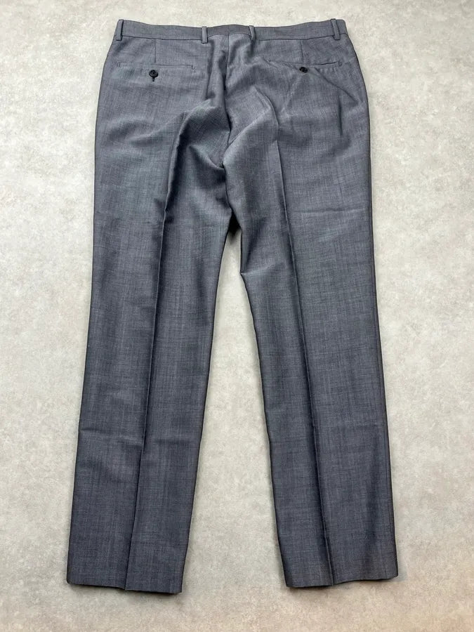 SS2012 Prada Grey Wool Dress Regular Pants SFhTvOF 3