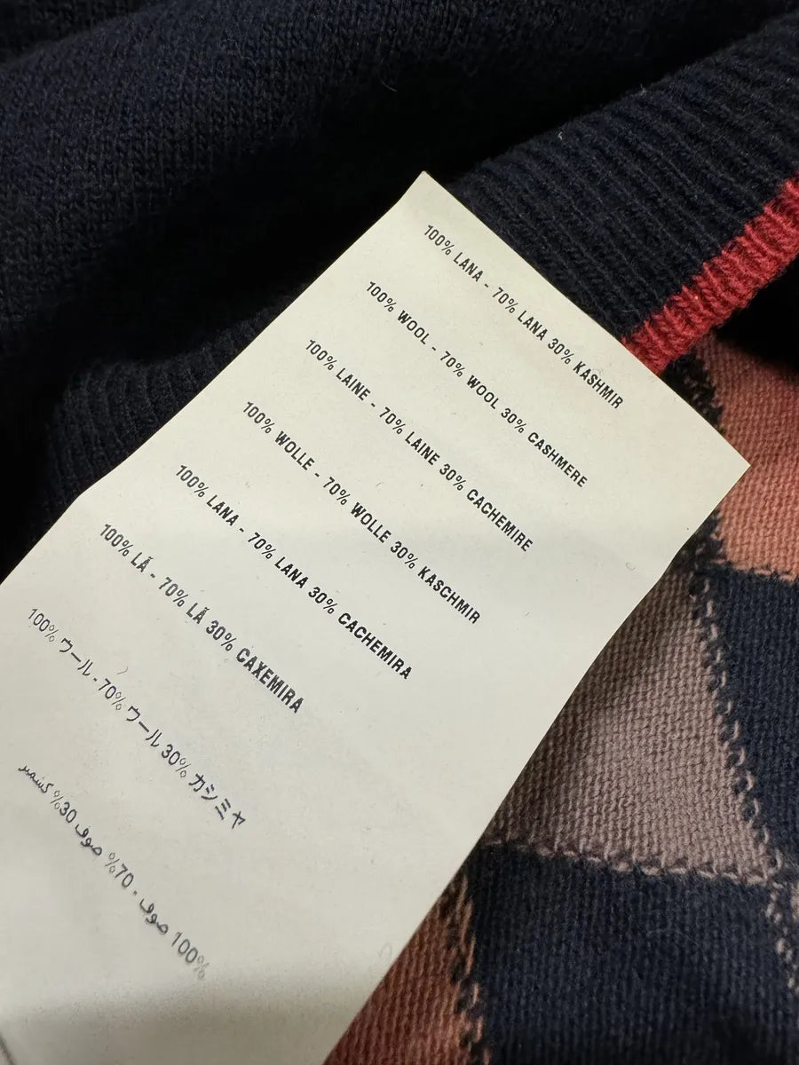 SS2012 Prada V Neck Checked Sleeveless Wool Sweater ZzyrvNJ 6