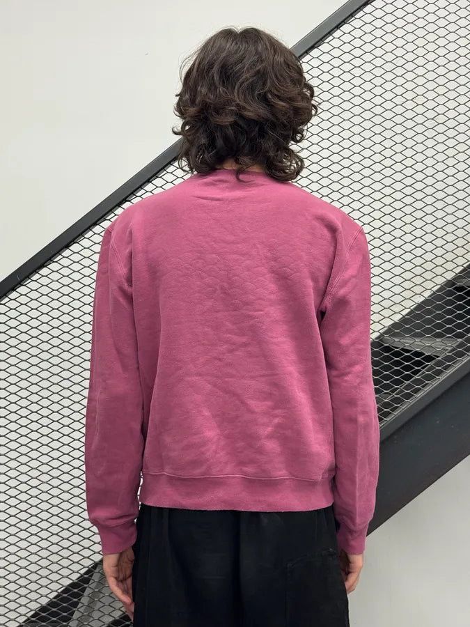 AW2021 Saint Laurent Mauve University Logo Sweater WSPNayh 2