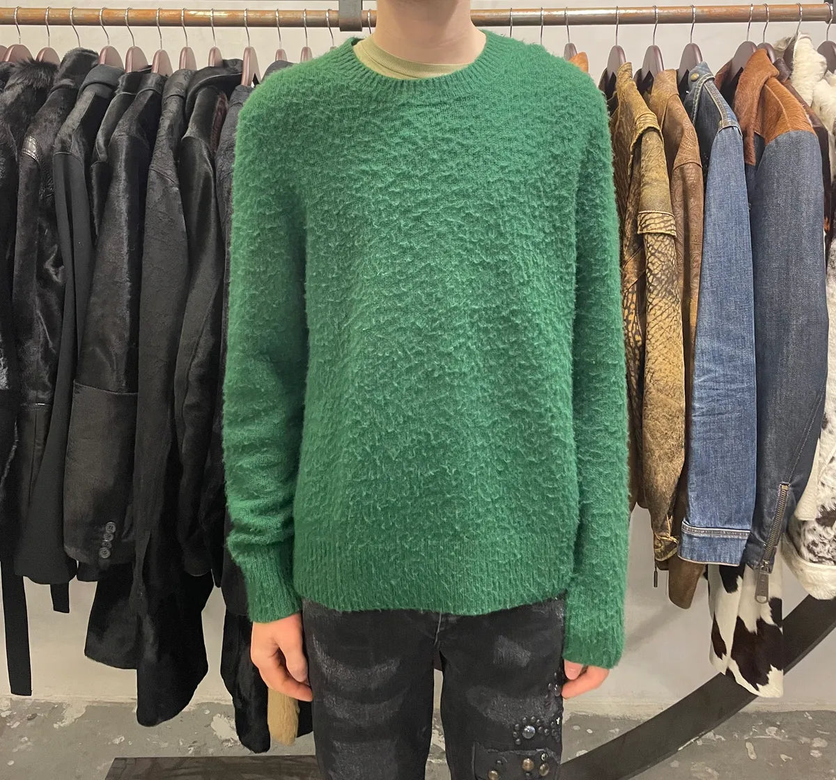 SS2013 Acne Studios Green Wool Sweater (M) 2