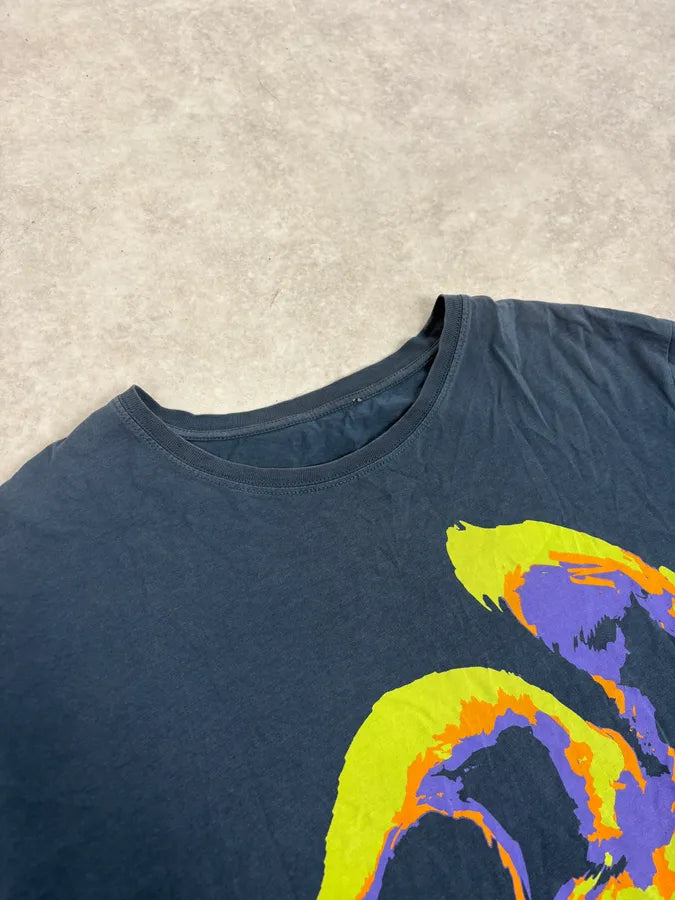 SS2013 Alexander McQueen Navy Multicolor Angry Rabbit T-Shirt PyfRkie 4
