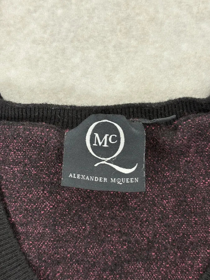 SS2013 Alexander McQueen Pink Eagle Black Sweater mHZNsuF 6