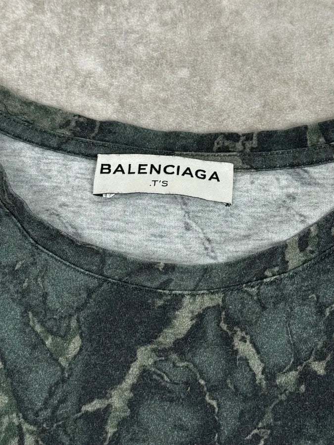 SS2013 Balenciaga Marble Abstract Green Longsleeves GSUjdEl 7