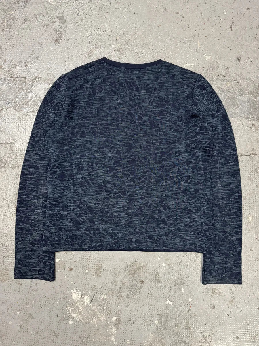SS2013 Balenciaga Navy Textured Sweater by Nicolas Ghesquiere (S) VVcEPsk 1