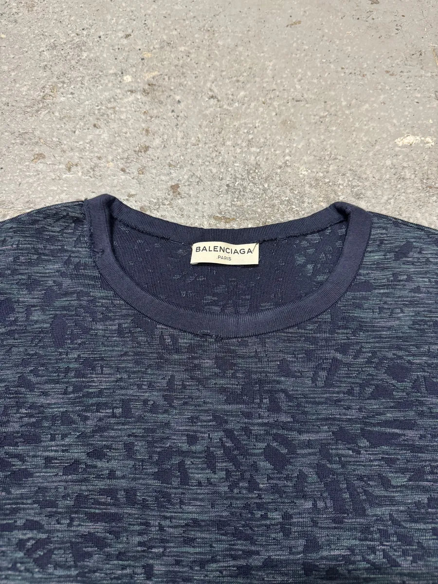 SS2013 Balenciaga Navy Textured Sweater by Nicolas Ghesquiere (S) VVcEPsk 10