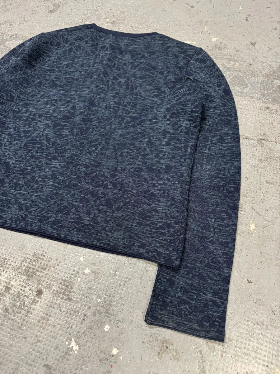 SS2013 Balenciaga Navy Textured Sweater by Nicolas Ghesquiere (S) VVcEPsk 5