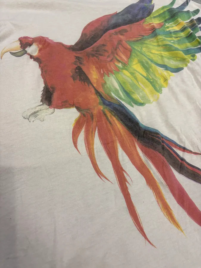 SS2013 Balmain Parrot White T-Shirt UMhzfbz 3