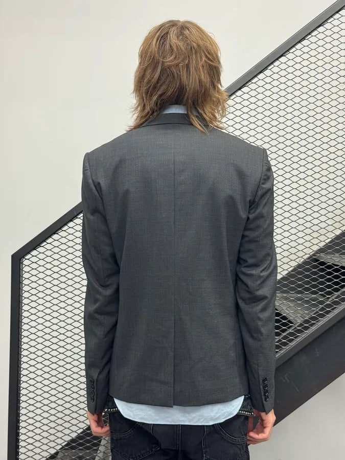 SS2013 Dior Grey Classy Blazer Jacket by Kris Van Assche zaevLmd 3