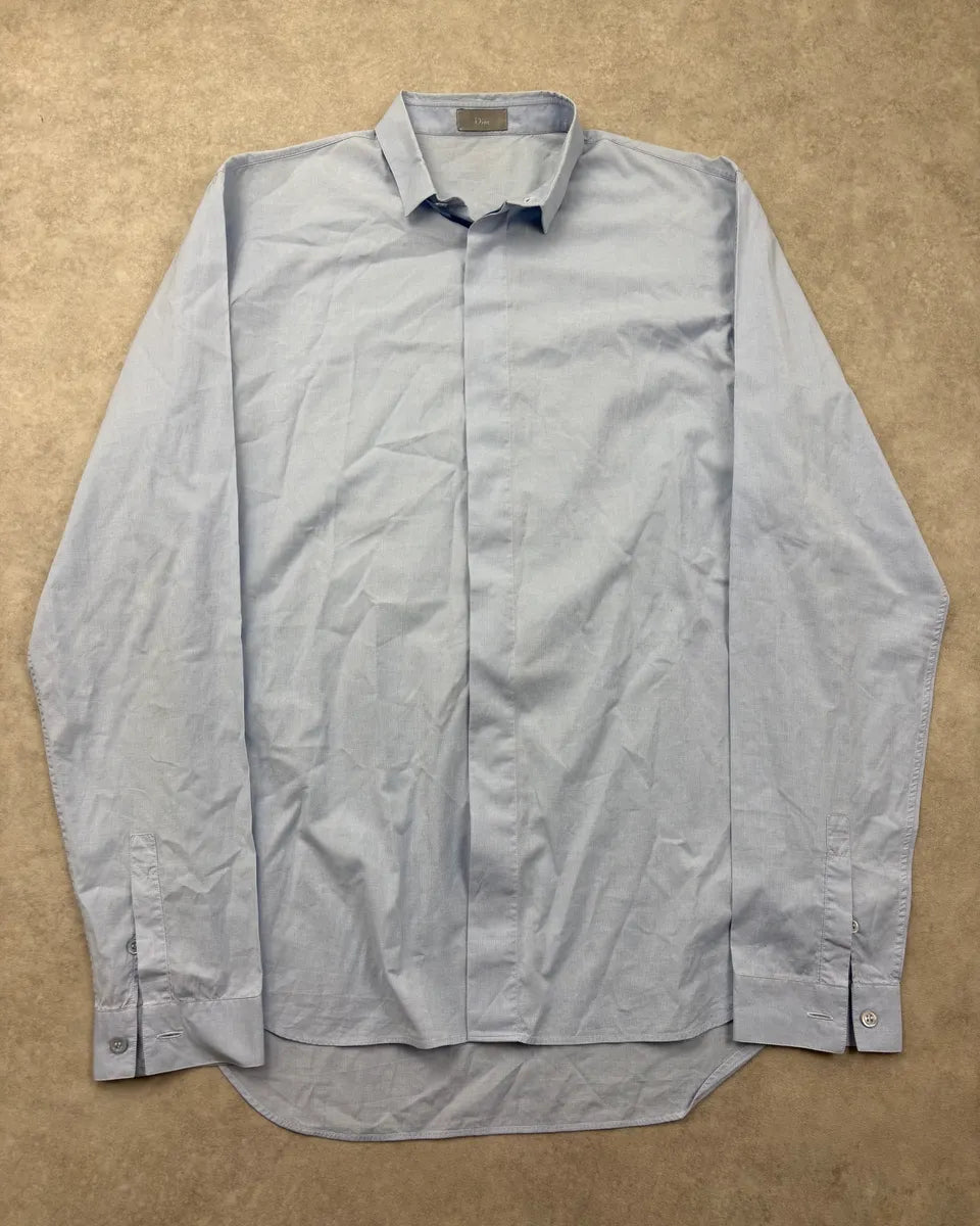 SS2013 Dior Light Blue Simple Classy Shirt by Kris Van Assche  hNxrZtj 2