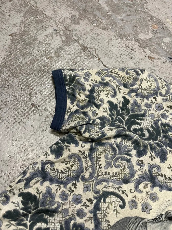 SS2013 Dolce & Gabbana Damask Marie Navy T-Shirt NixXeWl 4