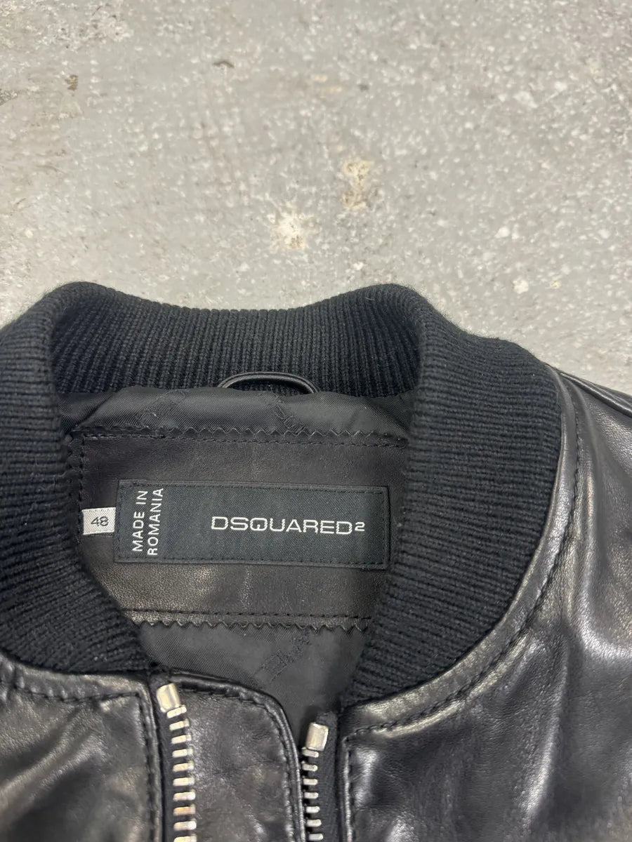 SS2013 Dsquared2 Black & Brown Pony Hair Leather Alpha Jacket oSmirIP 8