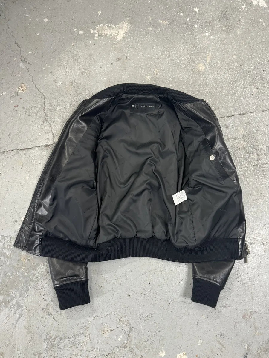 SS2013 Dsquared2 Black & Brown Pony Hair Leather Alpha Jacket oSmirIP 6