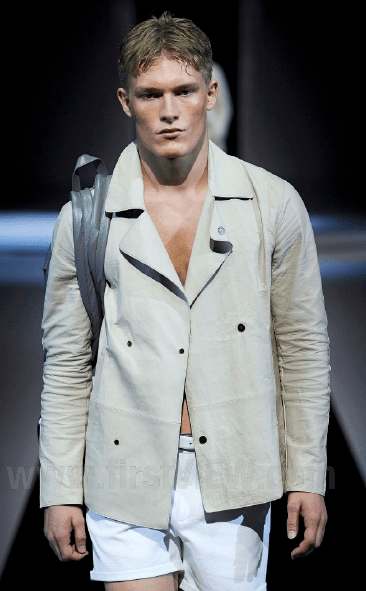 SS2013 Emporio Armani Black Eroded Blazer Officer Jacket xQtgMkx 4