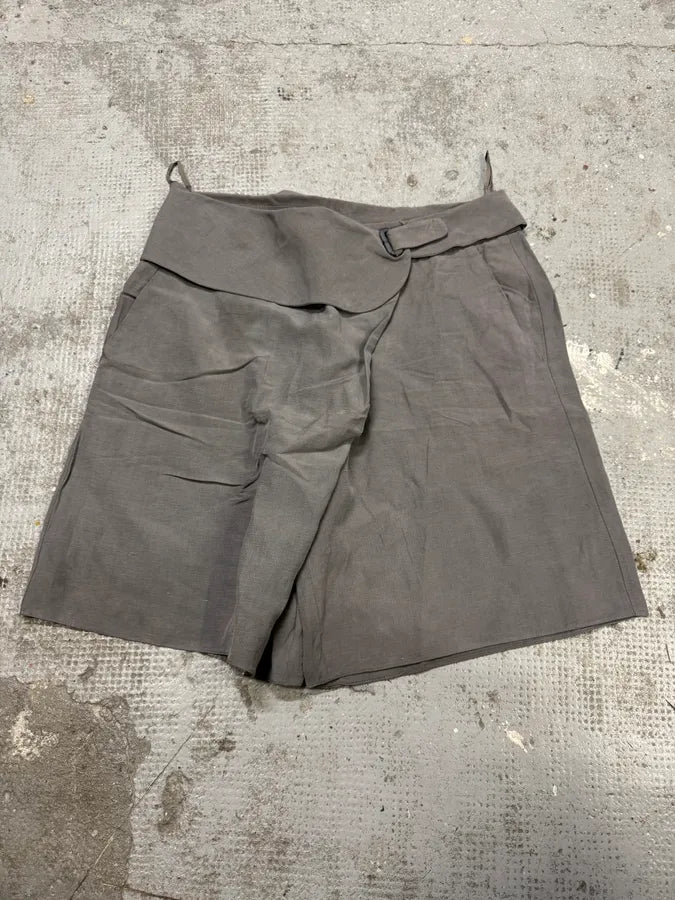 SS2013 Emporio Armani Grey Silk Linen Short SuVTPcH 3