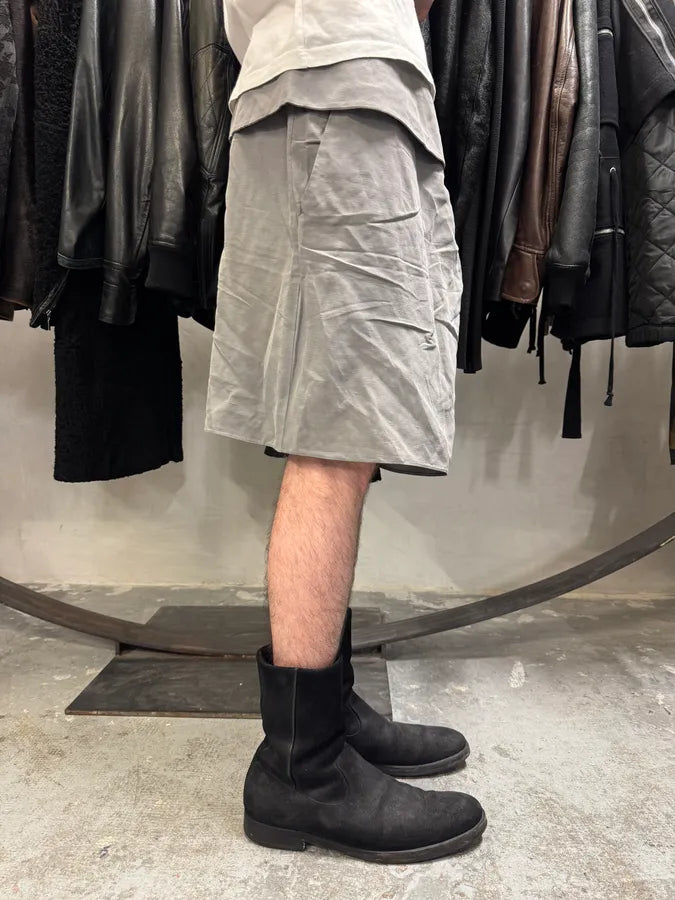 SS2013 Emporio Armani Grey Silk Linen Short (M) SuVTPcH 1