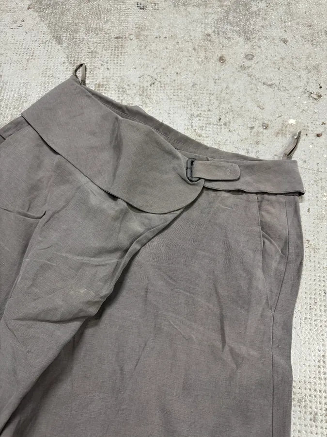 SS2013 Emporio Armani Grey Silk Linen Short SuVTPcH 4