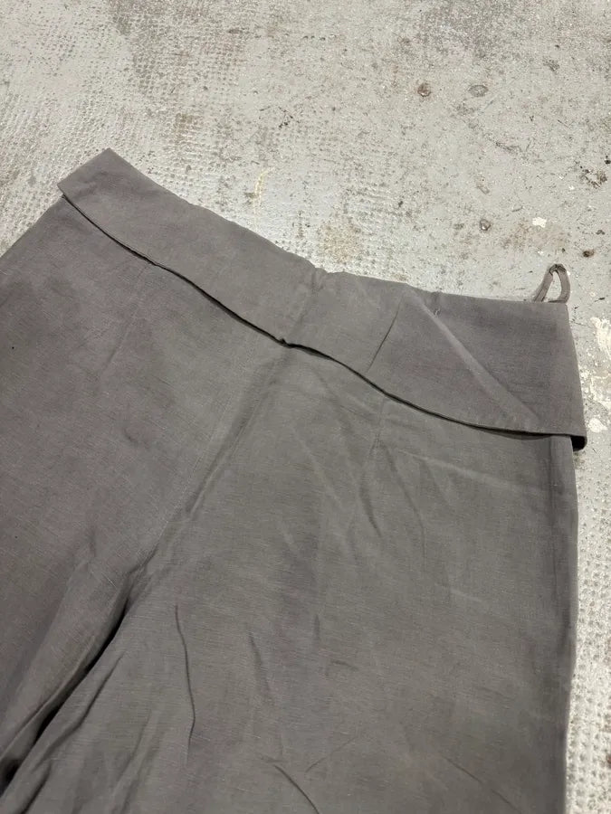 SS2013 Emporio Armani Grey Silk Linen Short SuVTPcH 6