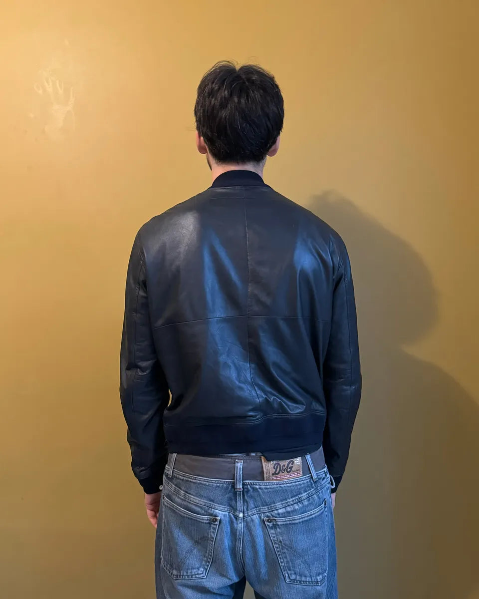 SS2013 Givenchy Black Leather Brut Leather Jacket by Riccardo Tisci HVSIgvK 12